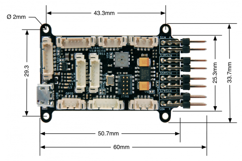 Lisa/M v2.0 Mechanical Dimensions